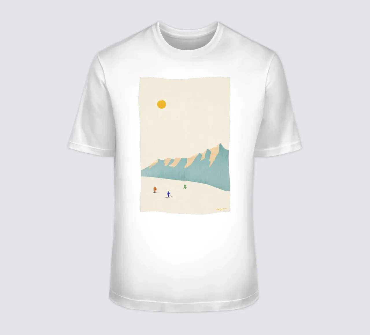 Sciatori felici t-shirt da Henry Rivers