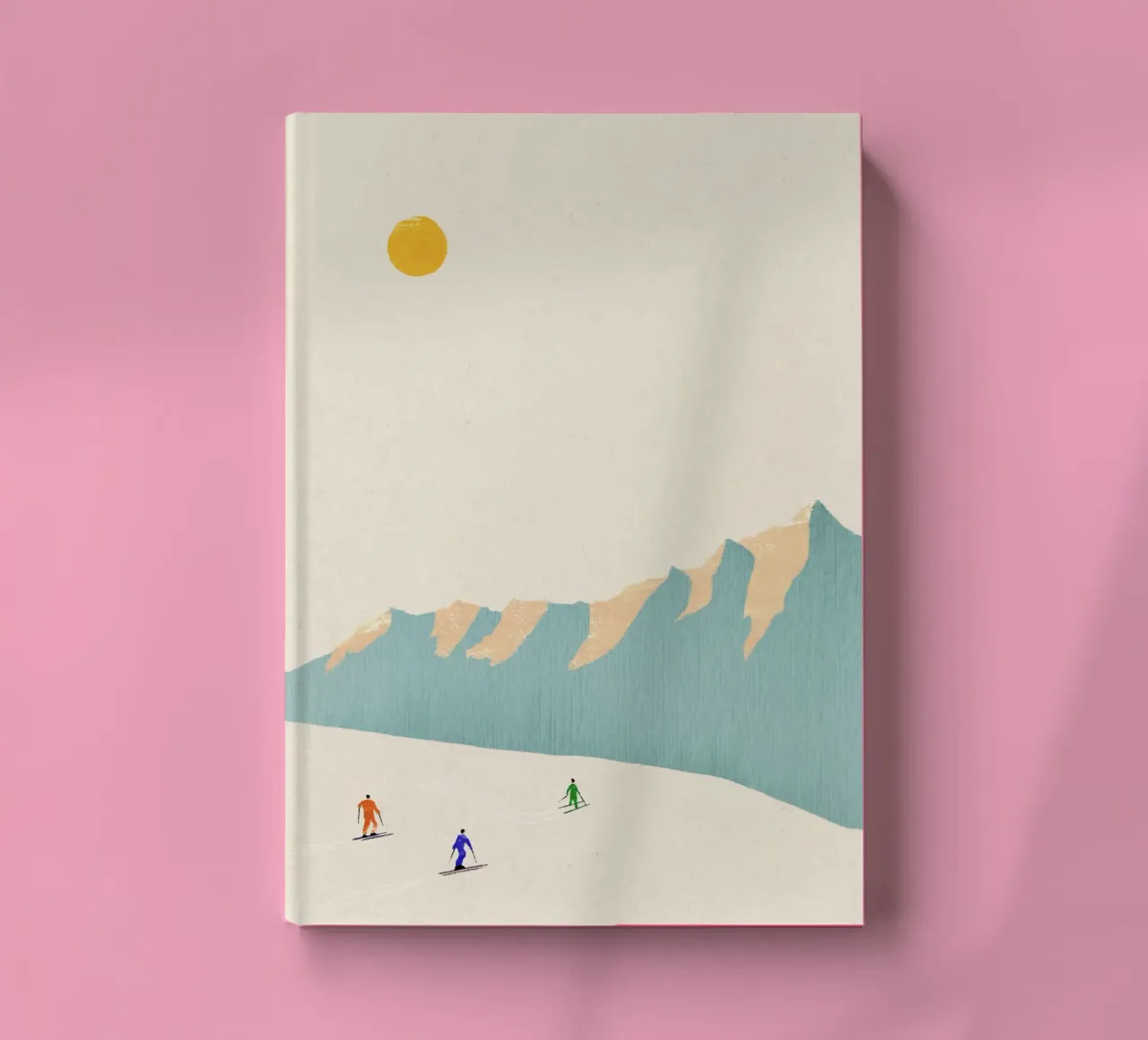Happy skiers notebook by Henry Rivers
