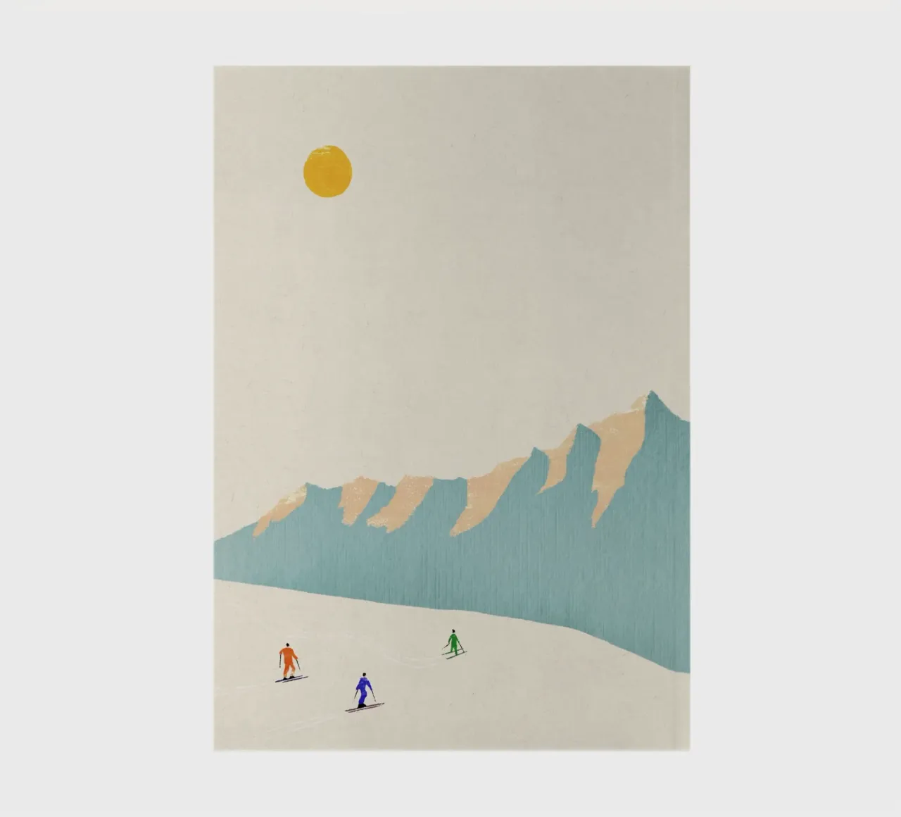 Happy skiers notebook by Henry Rivers