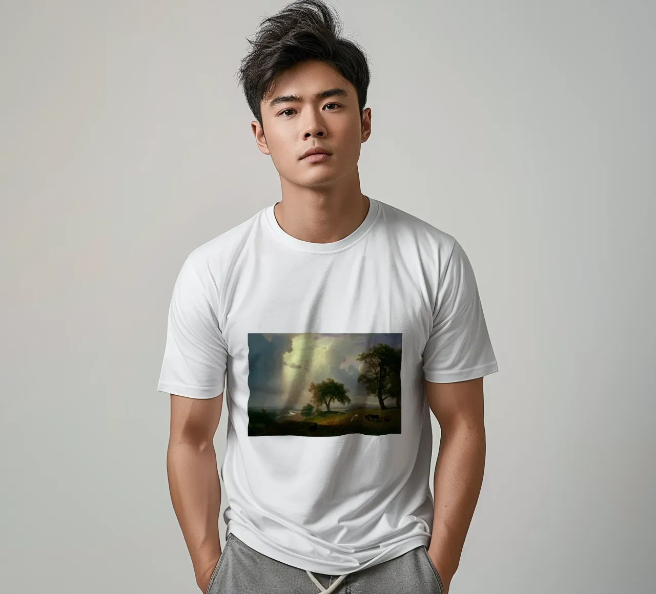Albert Bierstadt - California Spring t-shirt by Timeless Artworks