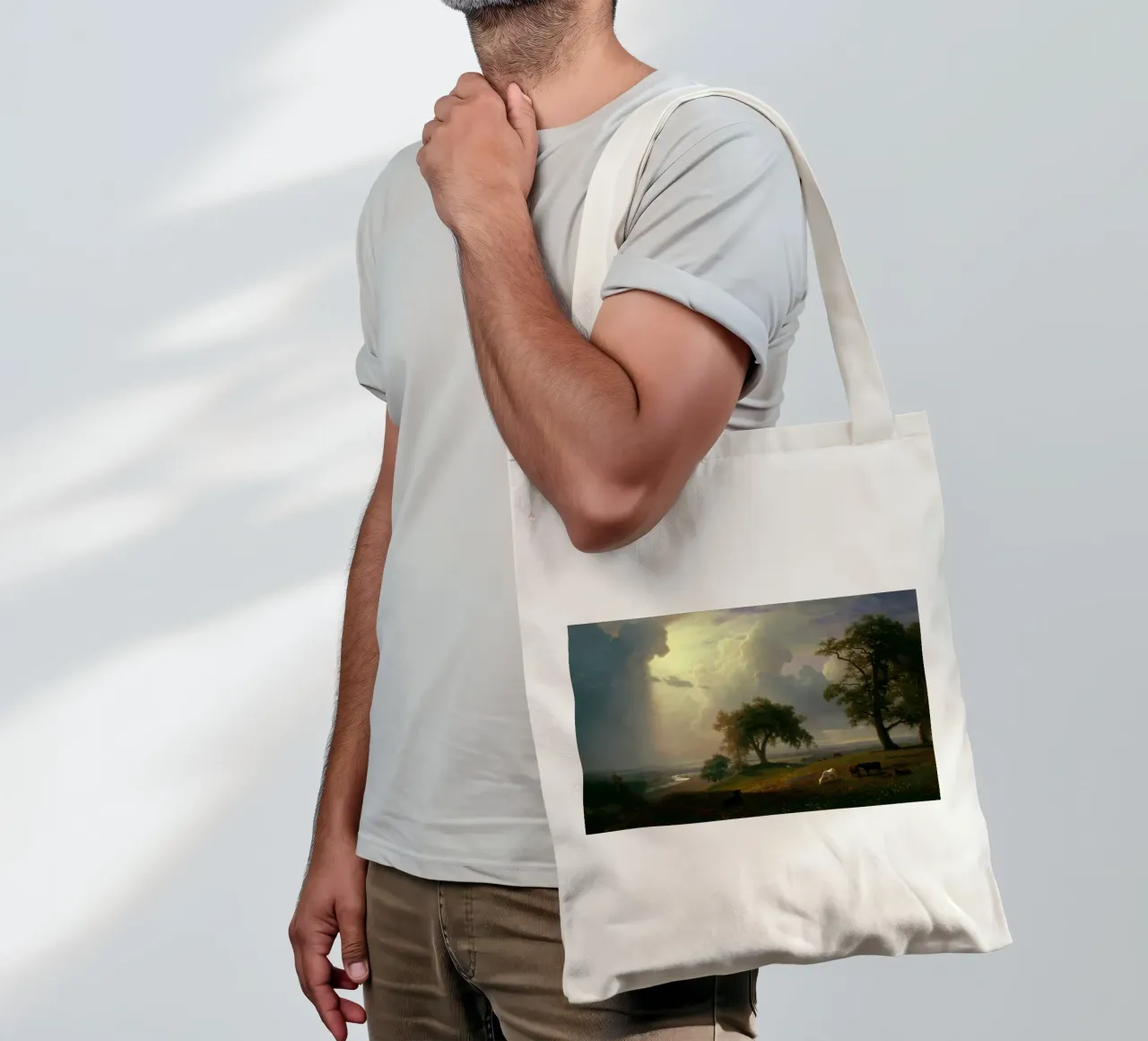 Albert Bierstadt - California Spring tote bag by Timeless Artworks