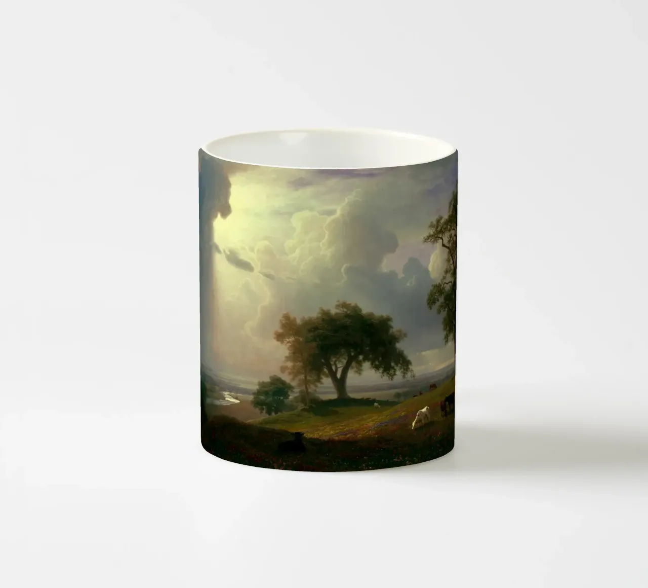 Albert Bierstadt - Primavera in California tazza in ceramica da Timeless Artworks