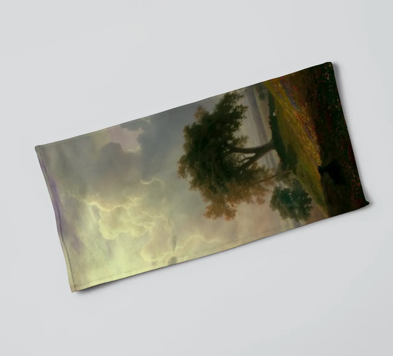 Albert Bierstadt - Primavera in California asciugamano da bagno da Timeless Artworks