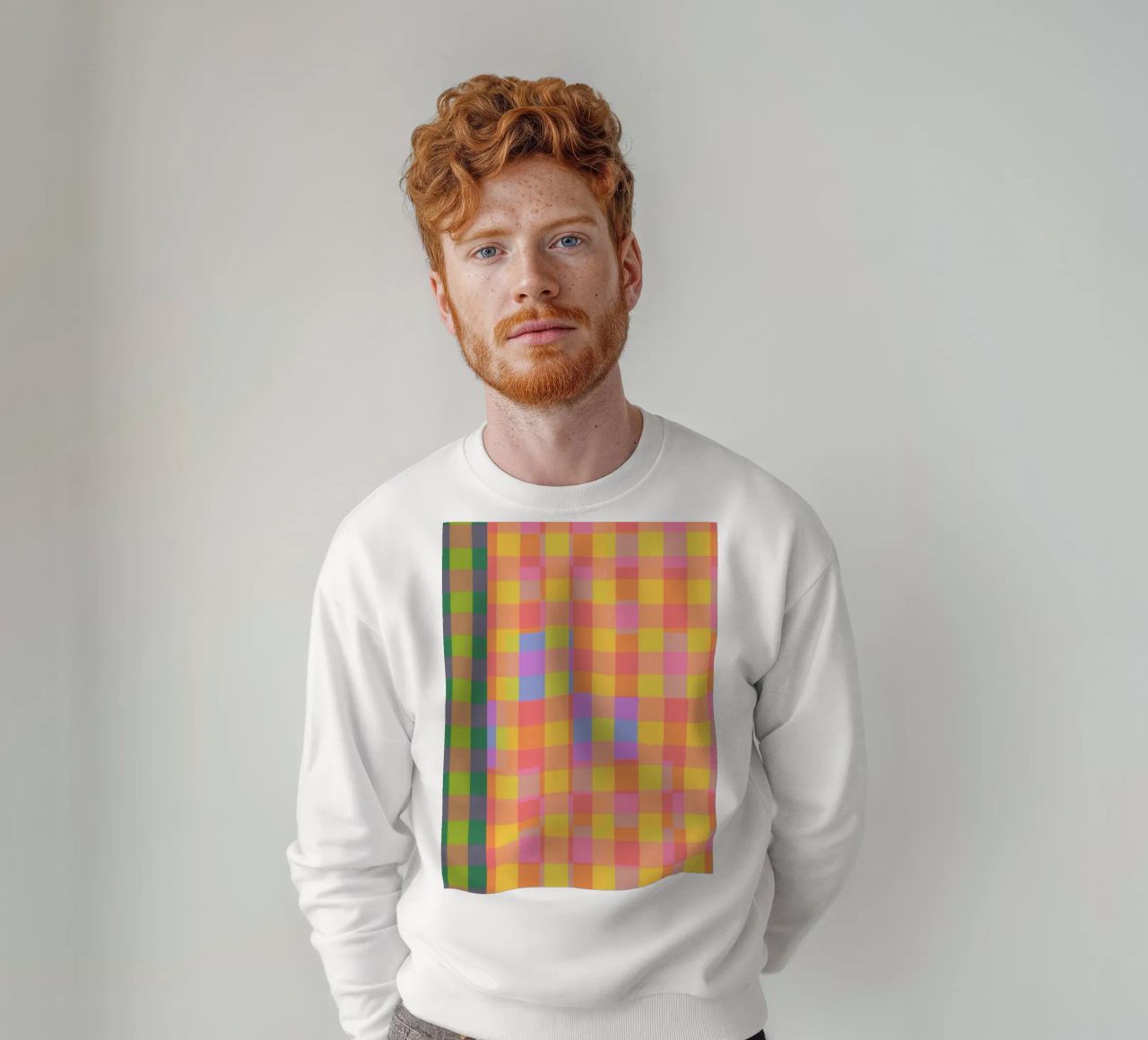 Rainbow criss-cross felpa da GigiRosado
