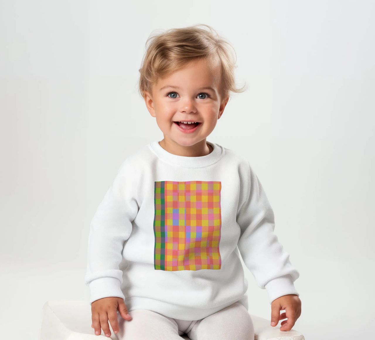 Rainbow criss-cross felpa neonato da GigiRosado