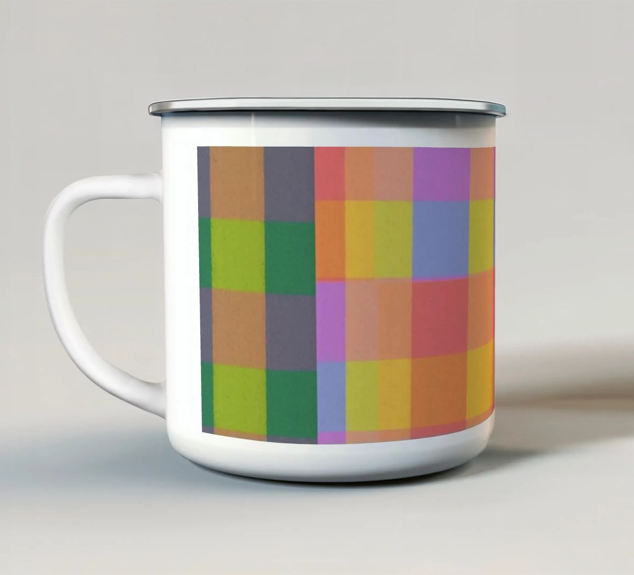 Rainbow criss-cross tazza in smalto da GigiRosado