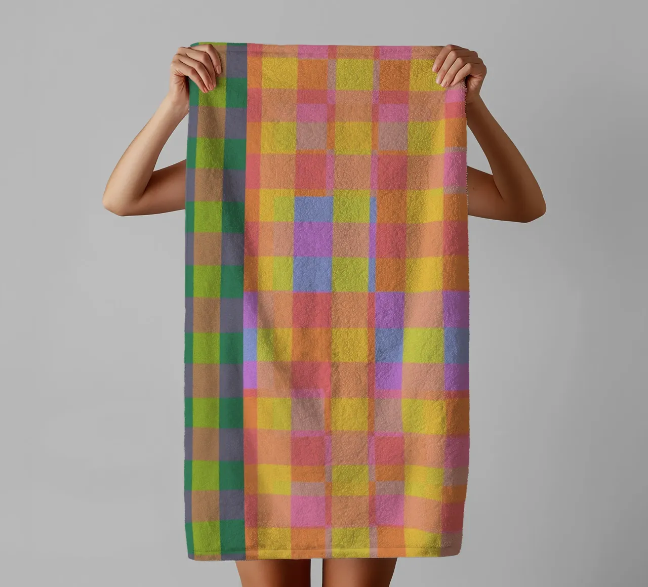 Rainbow criss-cross asciugamano da bagno da GigiRosado