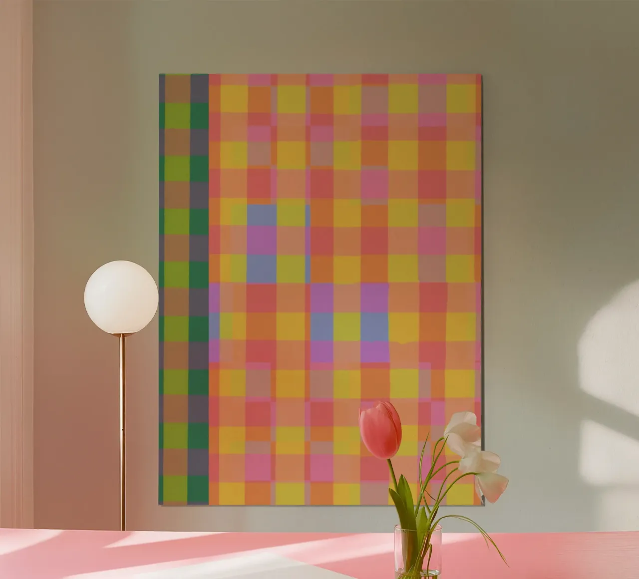 Rainbow criss-cross poster by GigiRosado