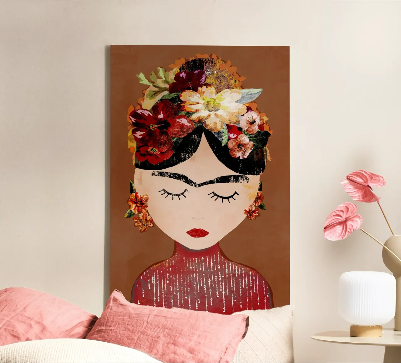 Frida (Mocha) canvas by treechild