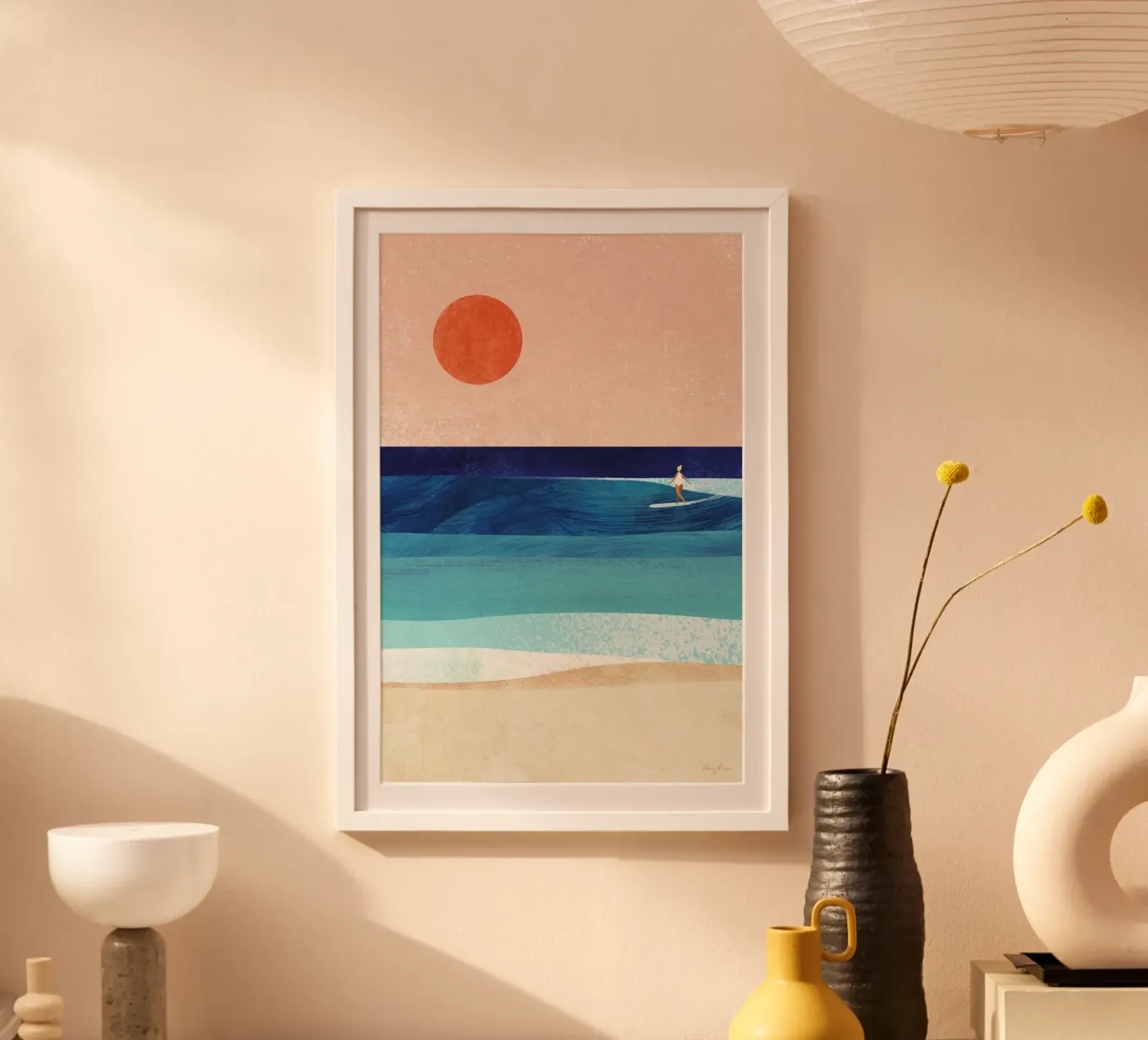 Sun, sea, surf poster van Henry Rivers