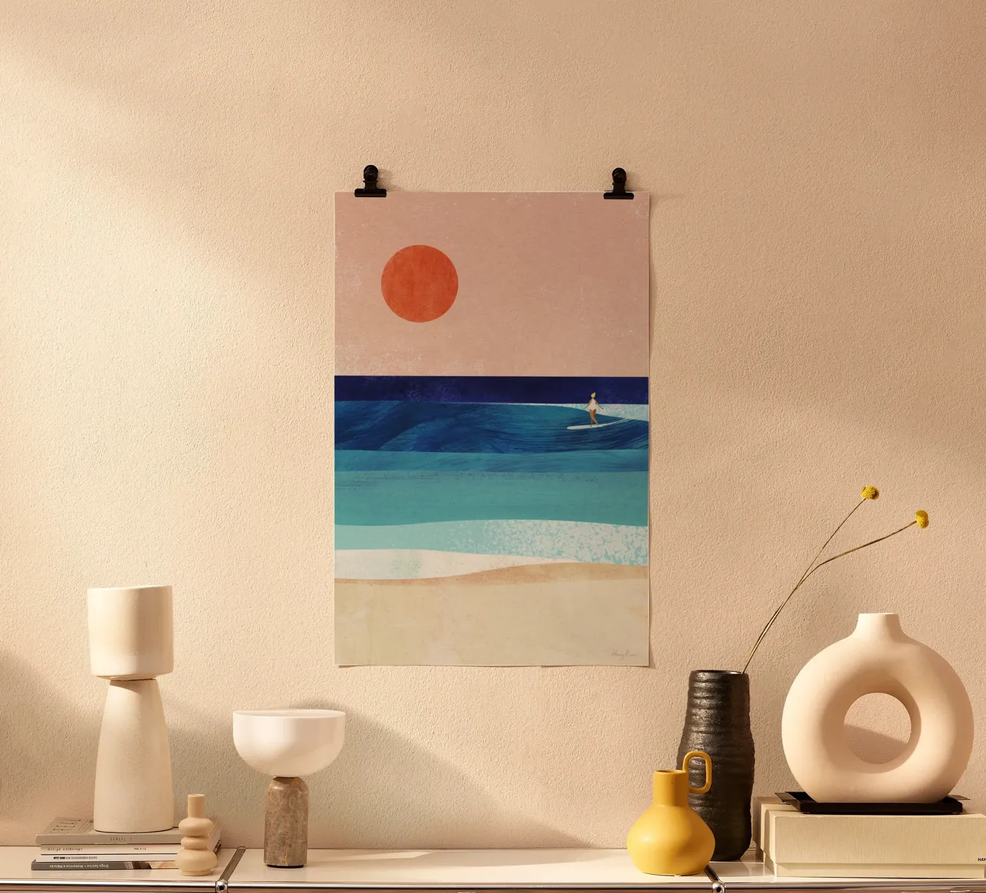 Sun, sea, surf poster van Henry Rivers