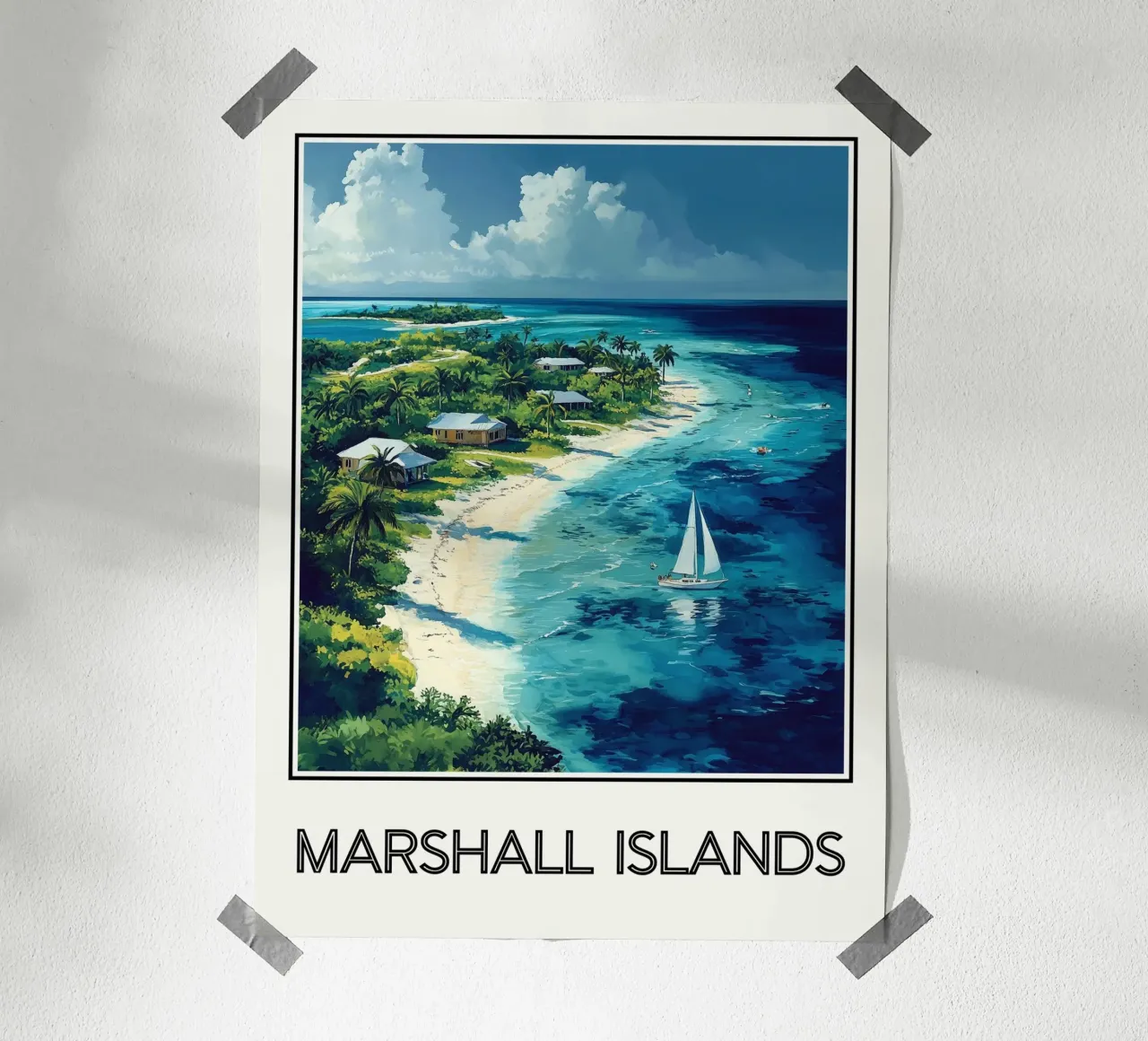 Isole Marshall poster da Frame the World