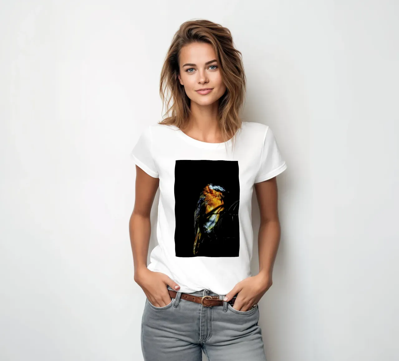 Birds Everywhere 2 camiseta de mujer de Günther Egger