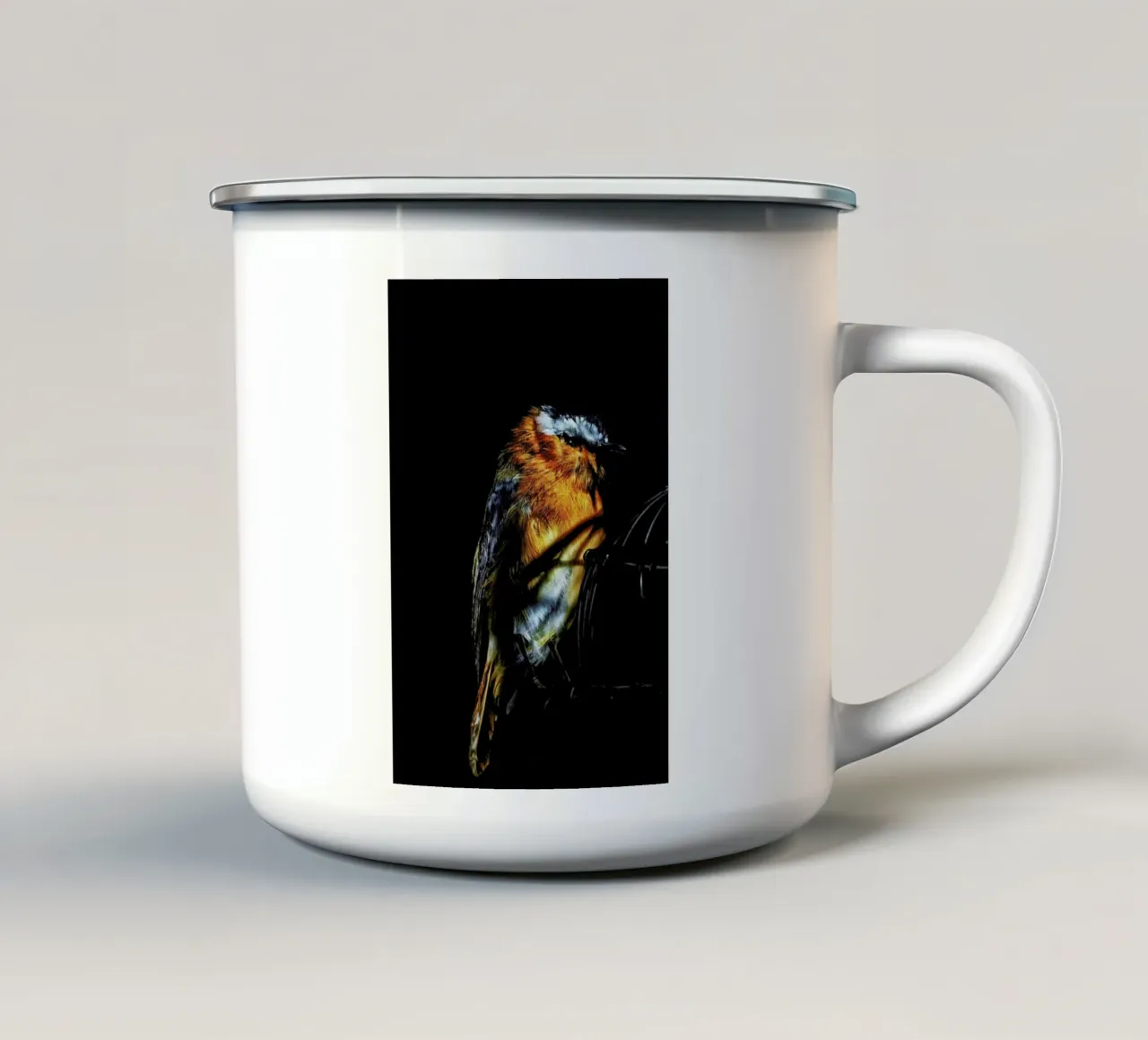 Birds Everywhere 2 tazza in smalto da Günther Egger