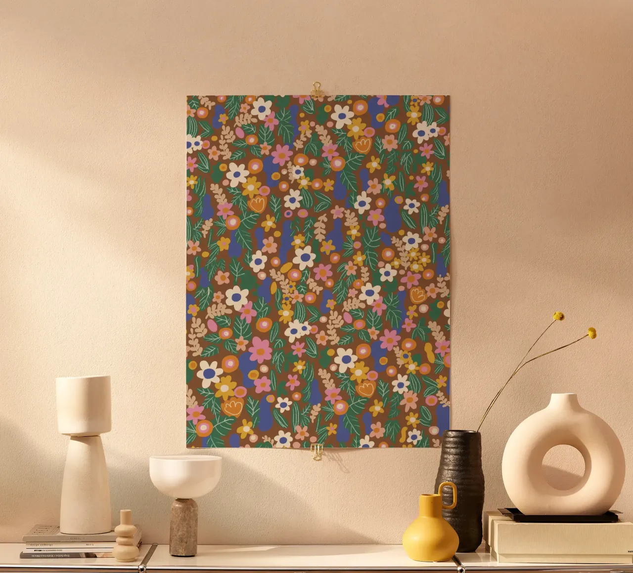 Magical garden poster con telaio in plastica da GigiRosado