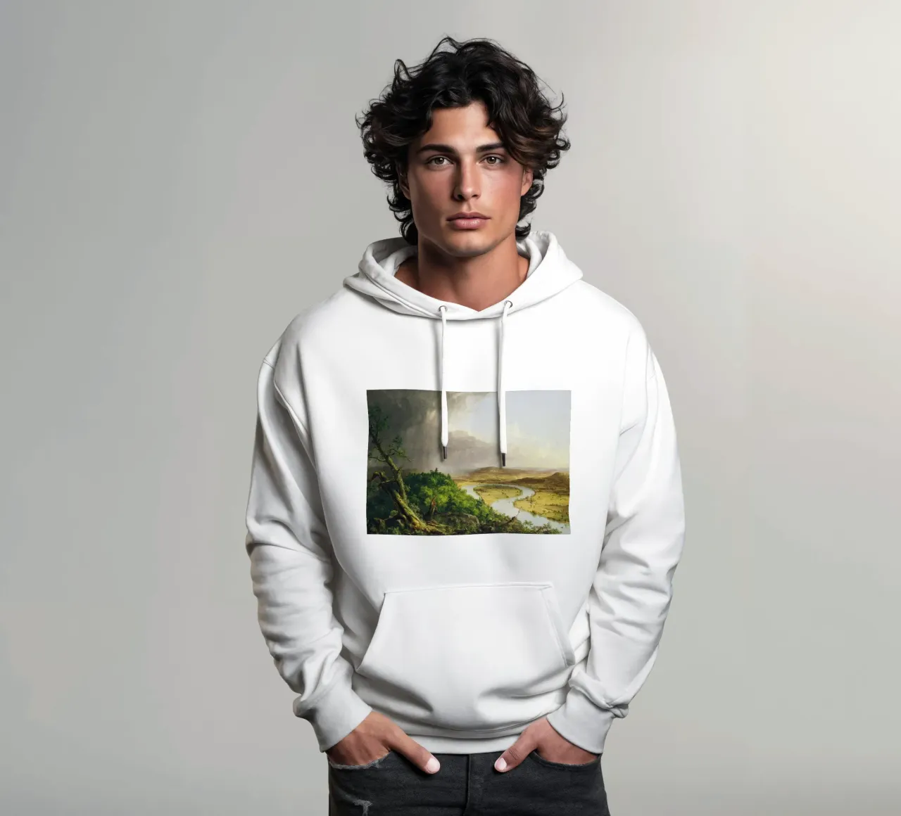 Thomas Cole - L'arco di buoi felpa con cappuccio da Timeless Artworks