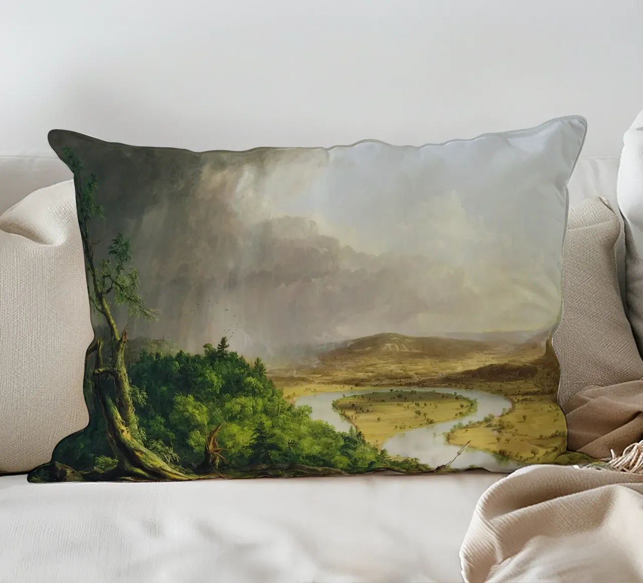 Thomas Cole - L'arco di buoi cuscino da Timeless Artworks
