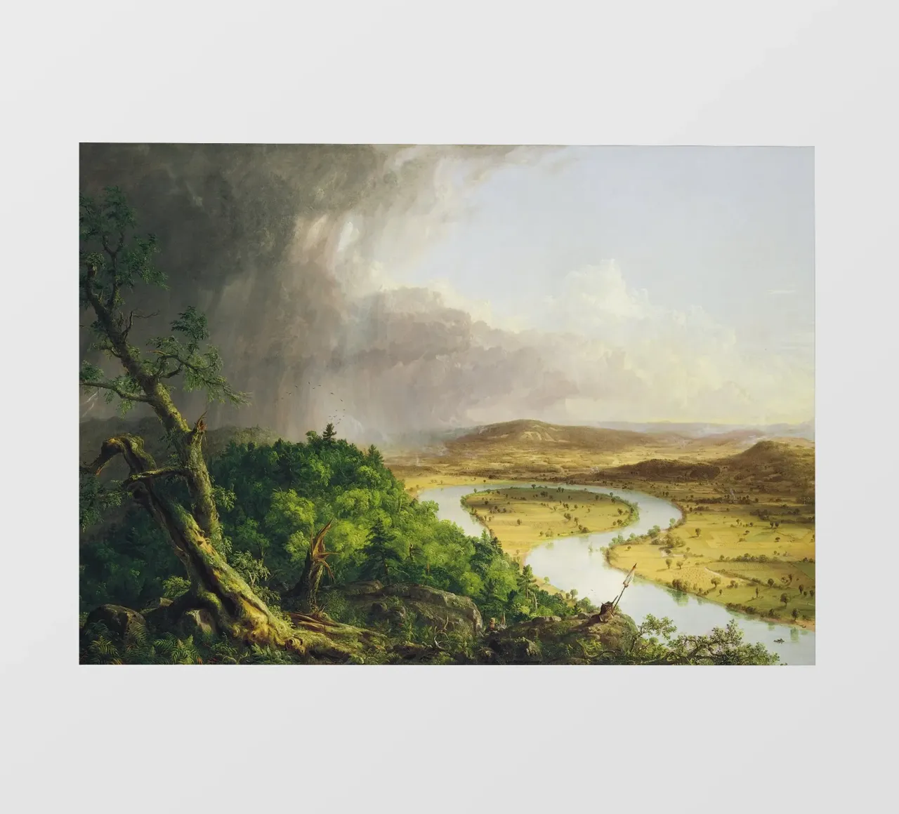 Thomas Cole - L'arco di buoi pellicola backlit da Timeless Artworks