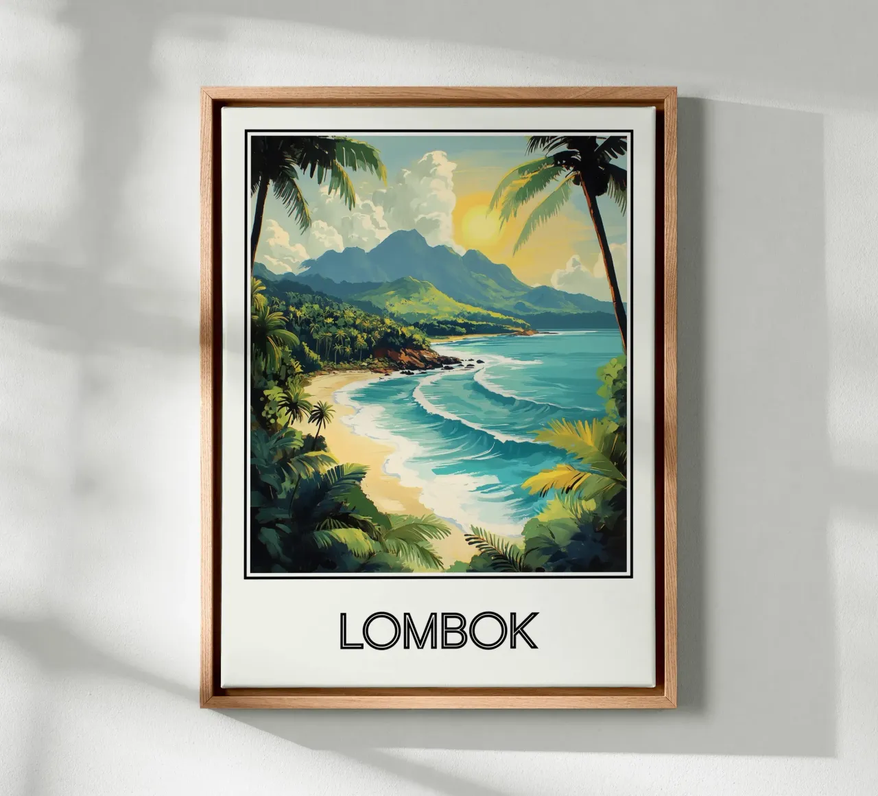 Lombok canvas met Baklijst van Frame the World