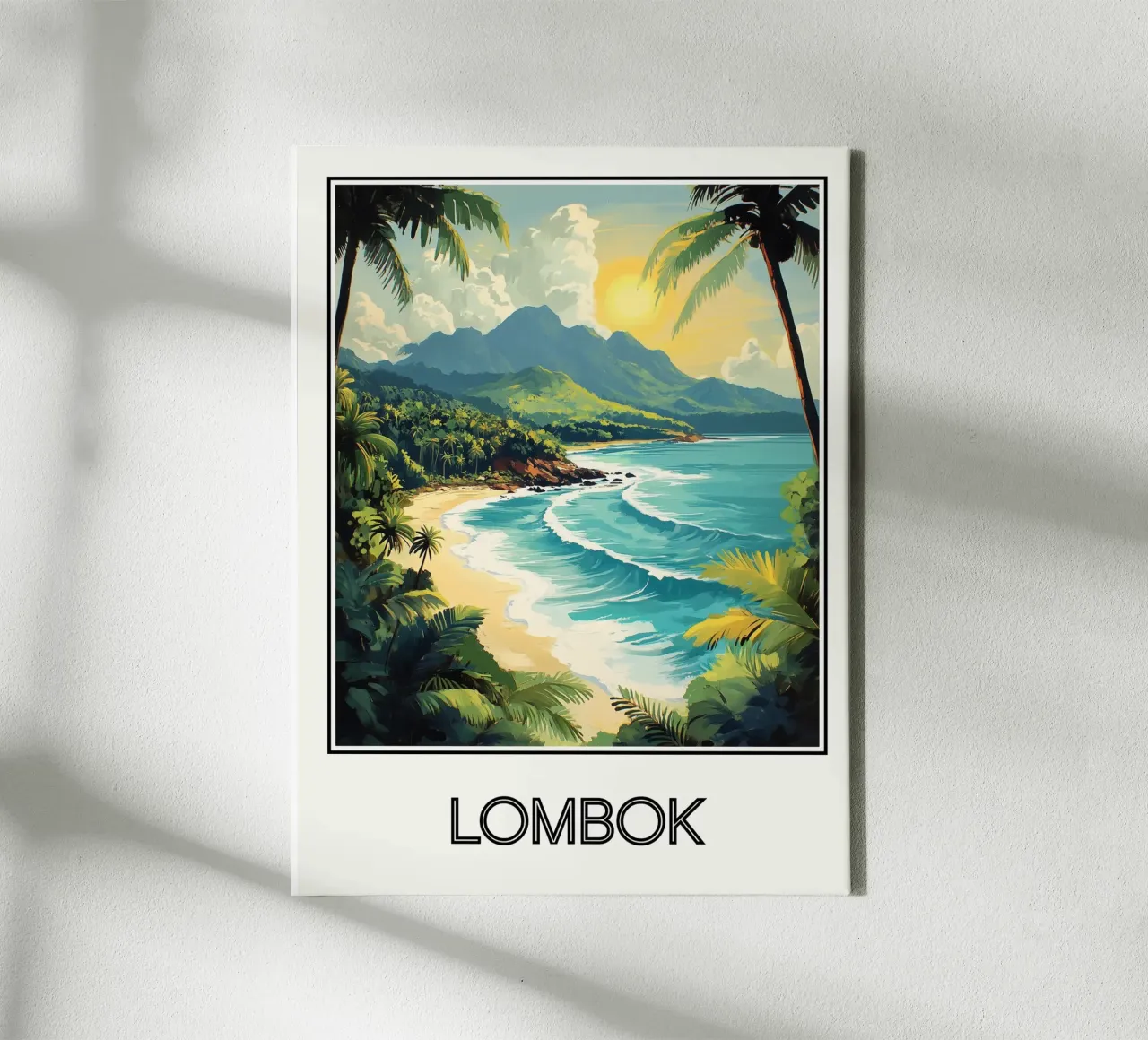 Lombok canvas met Baklijst van Frame the World