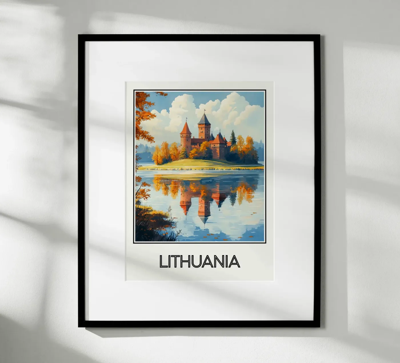 Litouwen poster van Frame the World