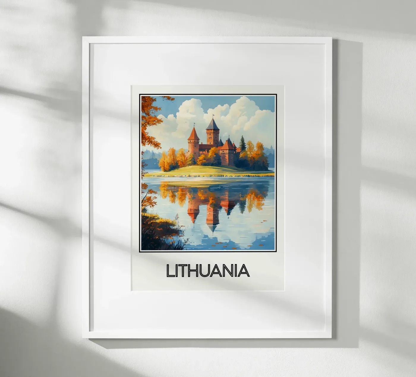 Litouwen poster van Frame the World