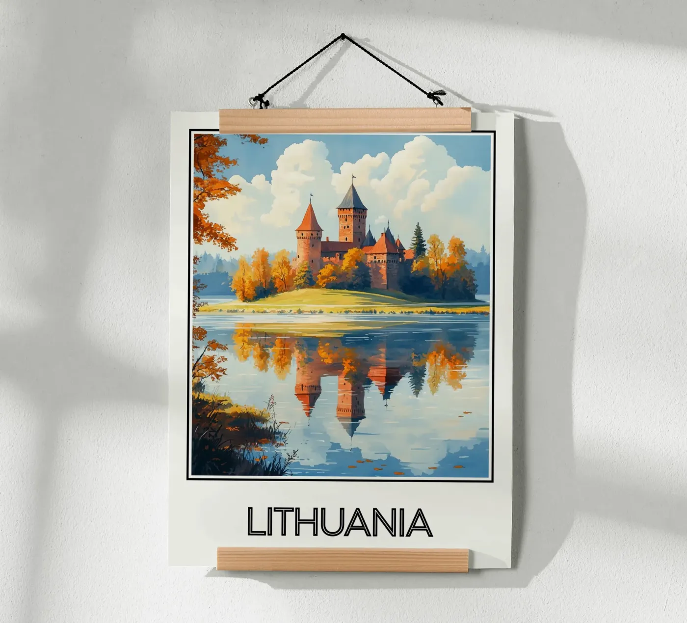 Litouwen poster van Frame the World