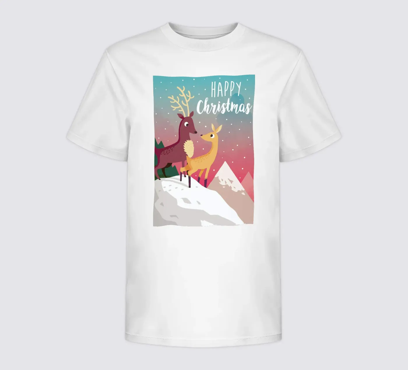Winter Mountain kinder t-shirt van DinoMike
