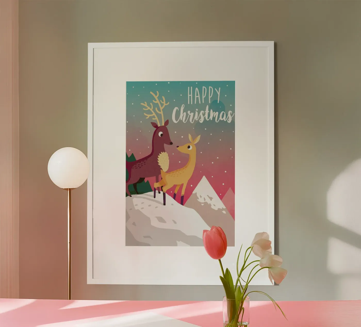 Winter Mountain poster by DinoMike