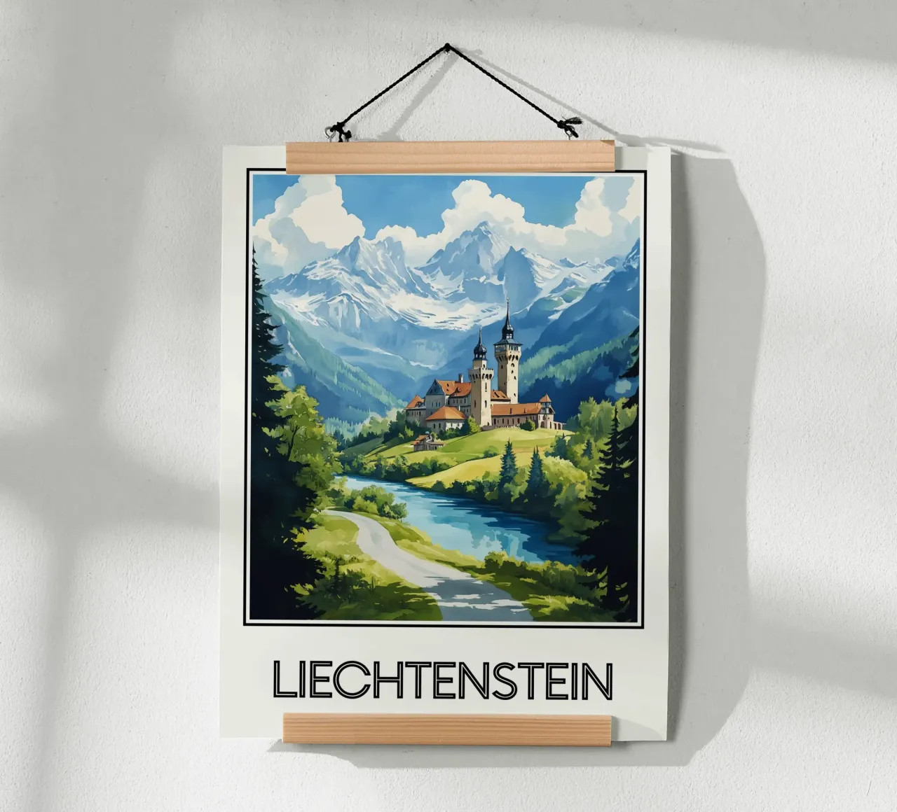 Affiche Liechtenstein carta hahnemühle da Frame the World