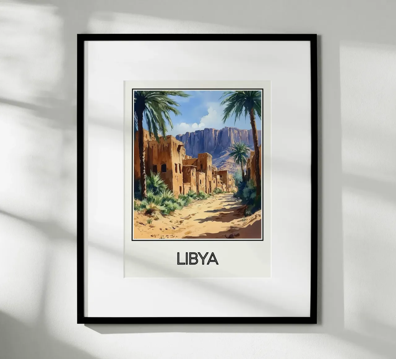 Affiche Libye poster da Frame the World