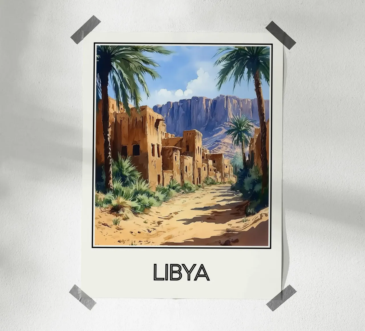 Affiche Libye poster da Frame the World