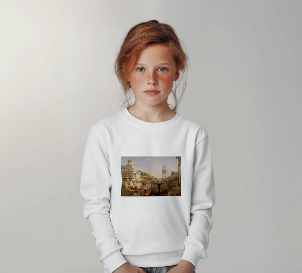 Cole Thomas - De Consummatie De loop van het rijk kinder sweatshirt van Timeless Artworks
