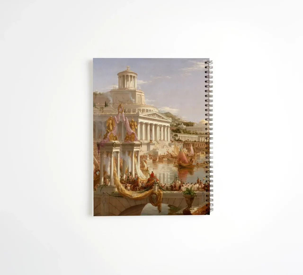 Cole Thomas - The Consummation The Course of the Empire spiral notebook by Timeless Artworks