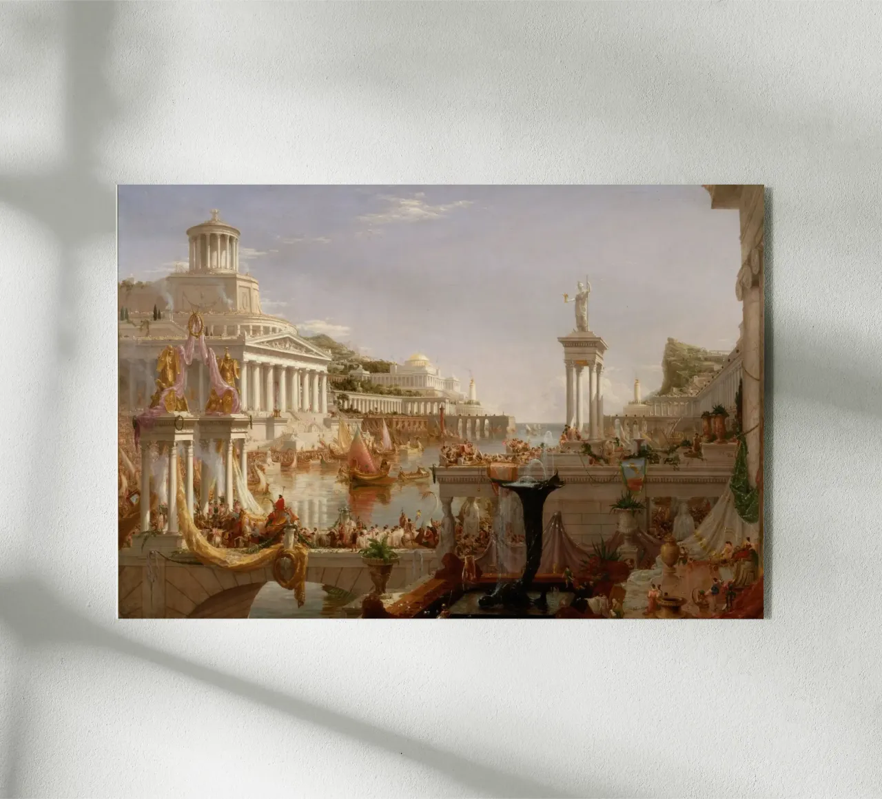 Cole Thomas - The Consummation The Course of the Empire acrylic glass by Timeless Artworks