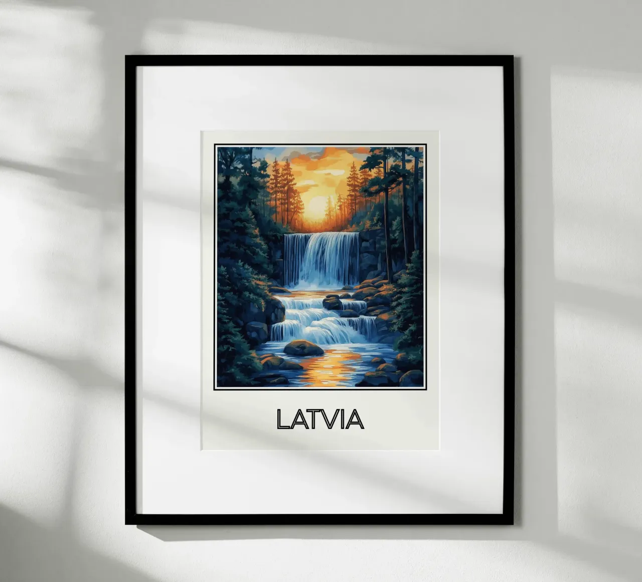 Lettonie poster da Frame the World