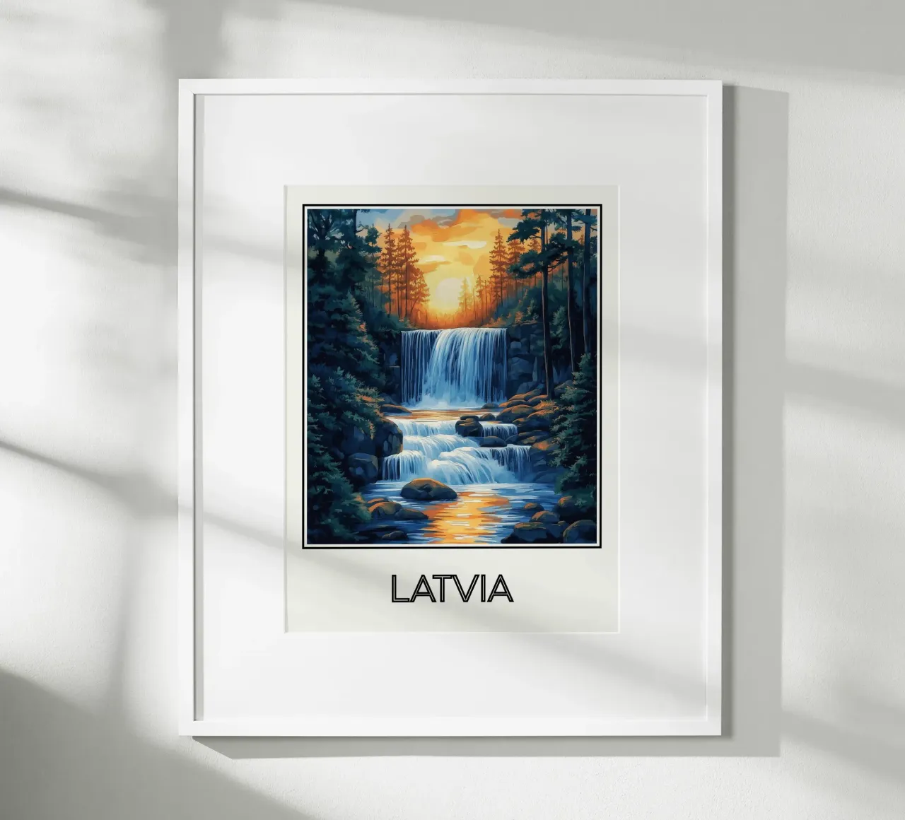 Lettonie poster da Frame the World