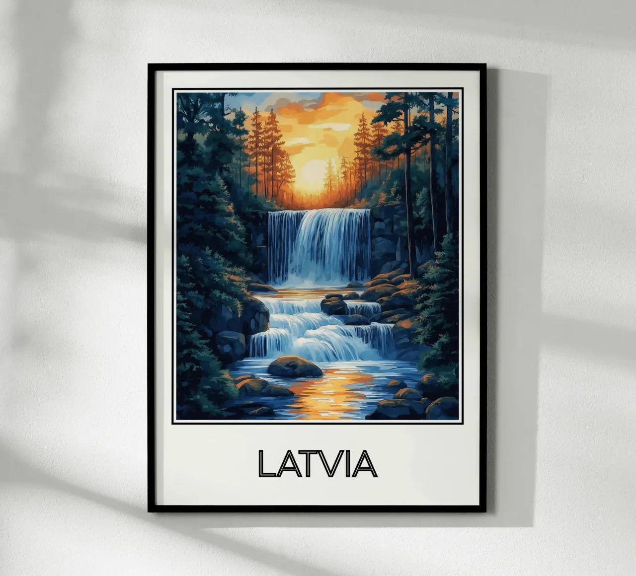 Lettonie poster da Frame the World