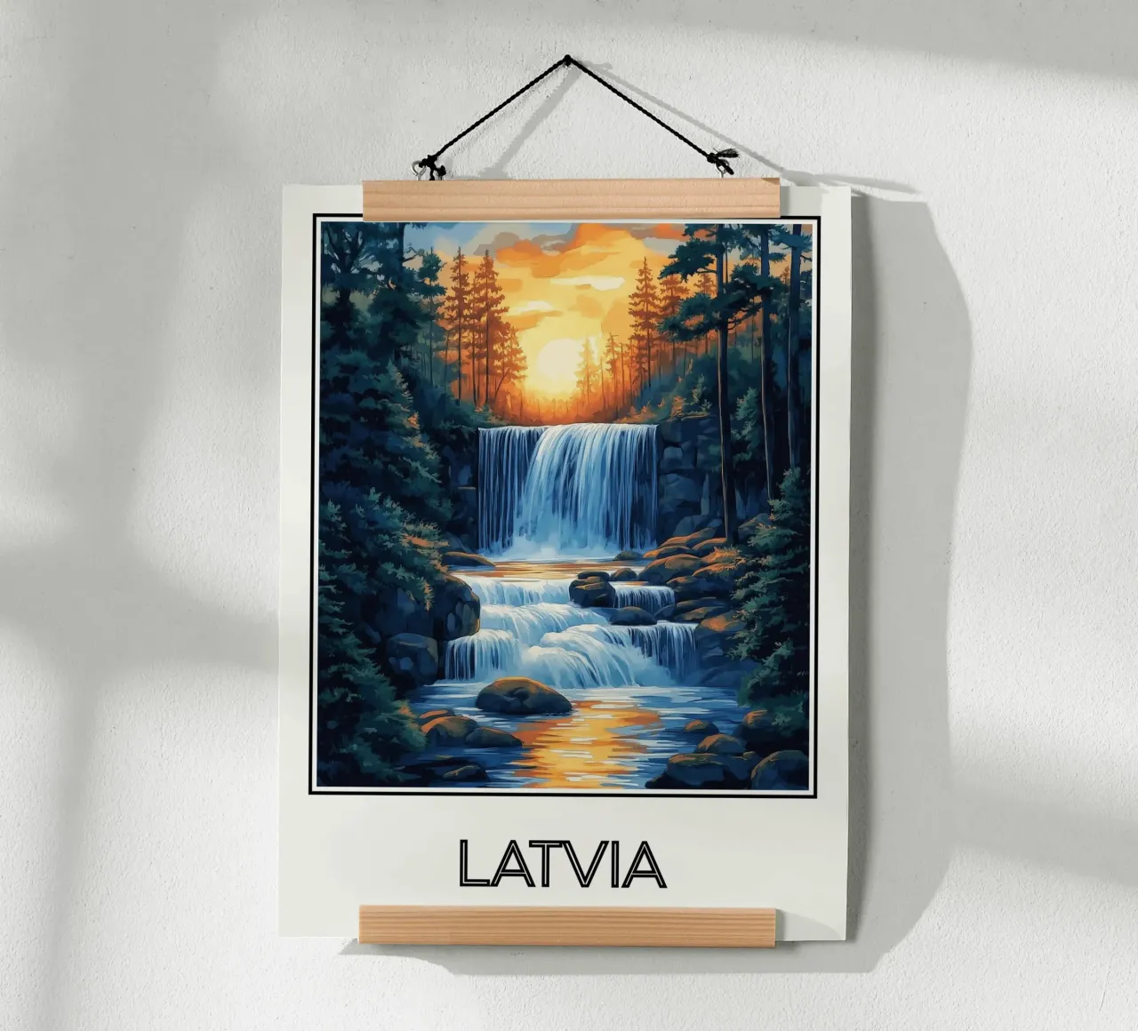 Lettonie poster da Frame the World