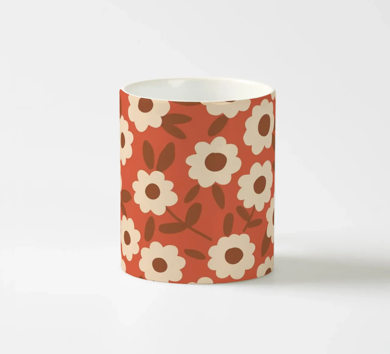 Red floral tazza in ceramica da GigiRosado