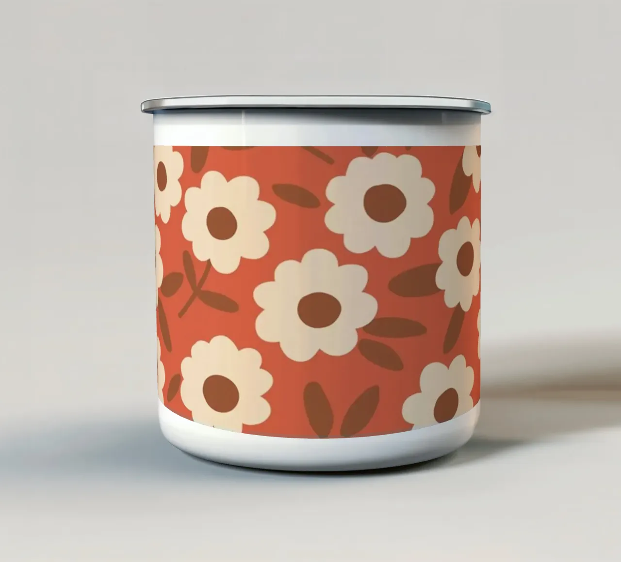 Red floral tazza in smalto da GigiRosado