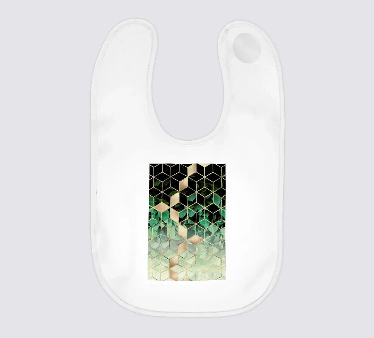 Leaves & Cubes bavaglino da Elisabeth Fredriksson