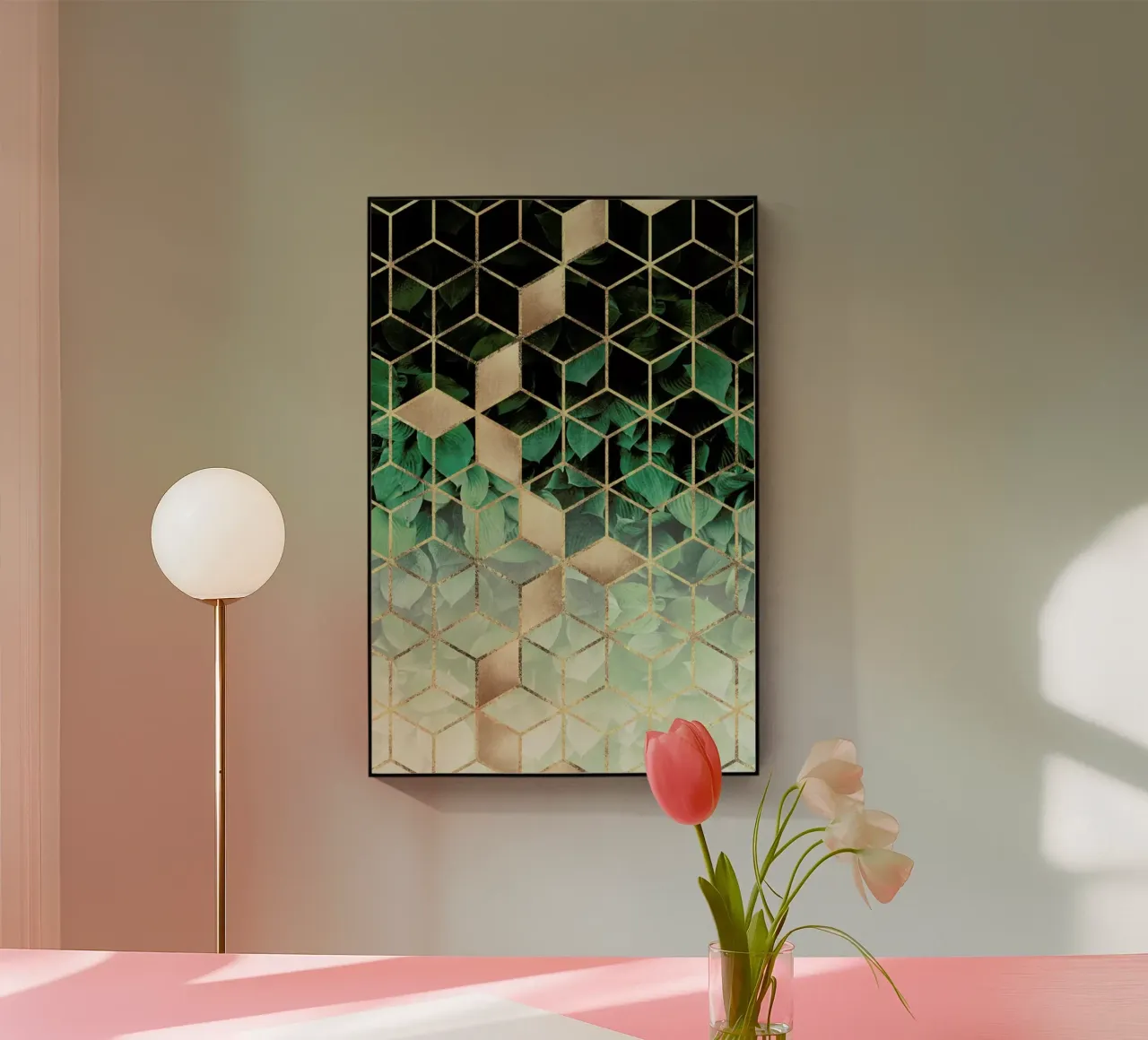 Leaves & Cubes plexiglass da Elisabeth Fredriksson