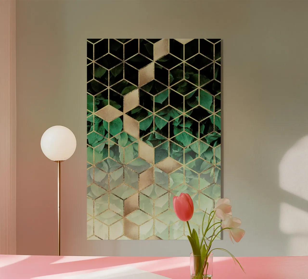 Leaves & Cubes plexiglass da Elisabeth Fredriksson