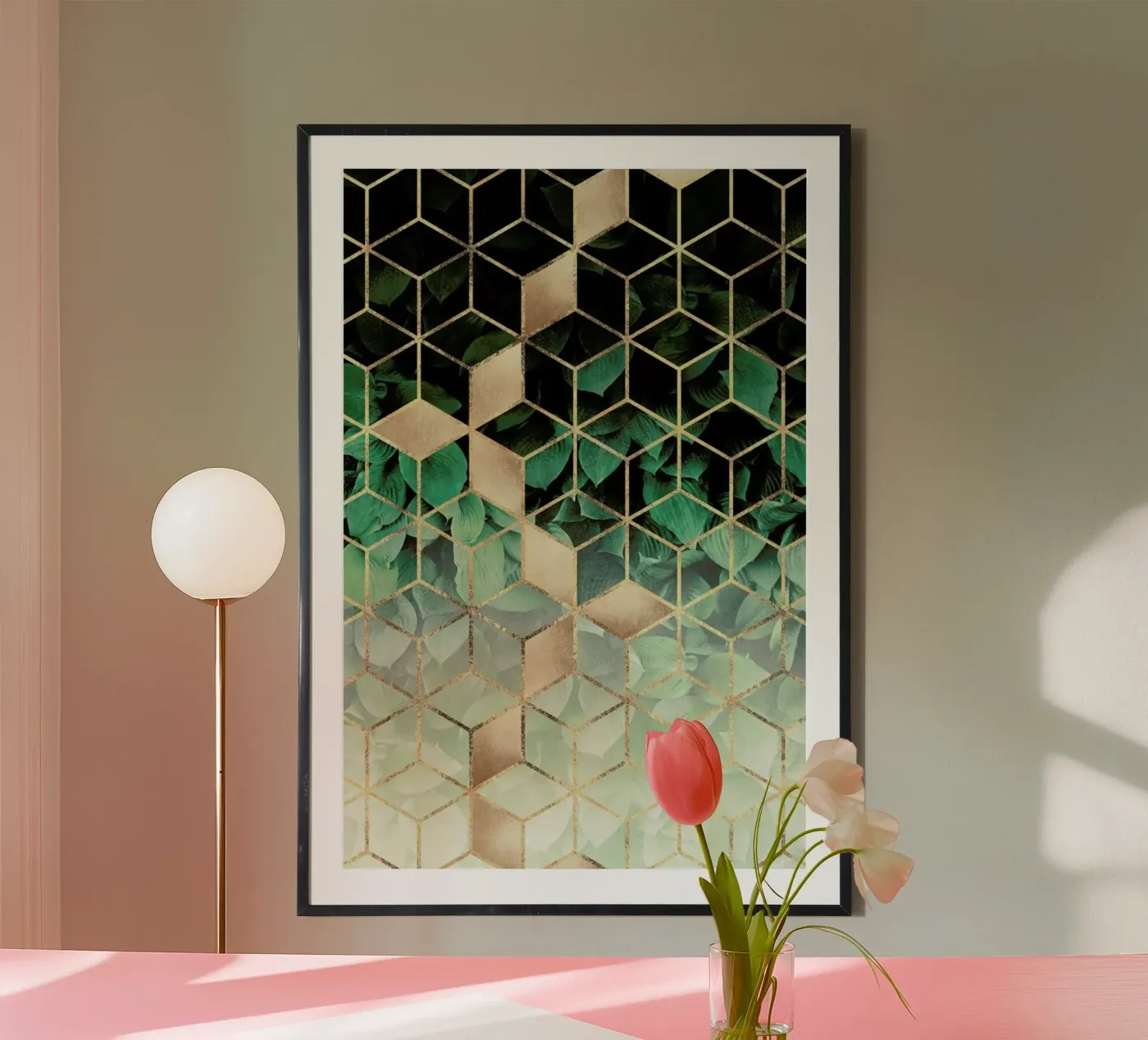 Leaves & Cubes poster da Elisabeth Fredriksson