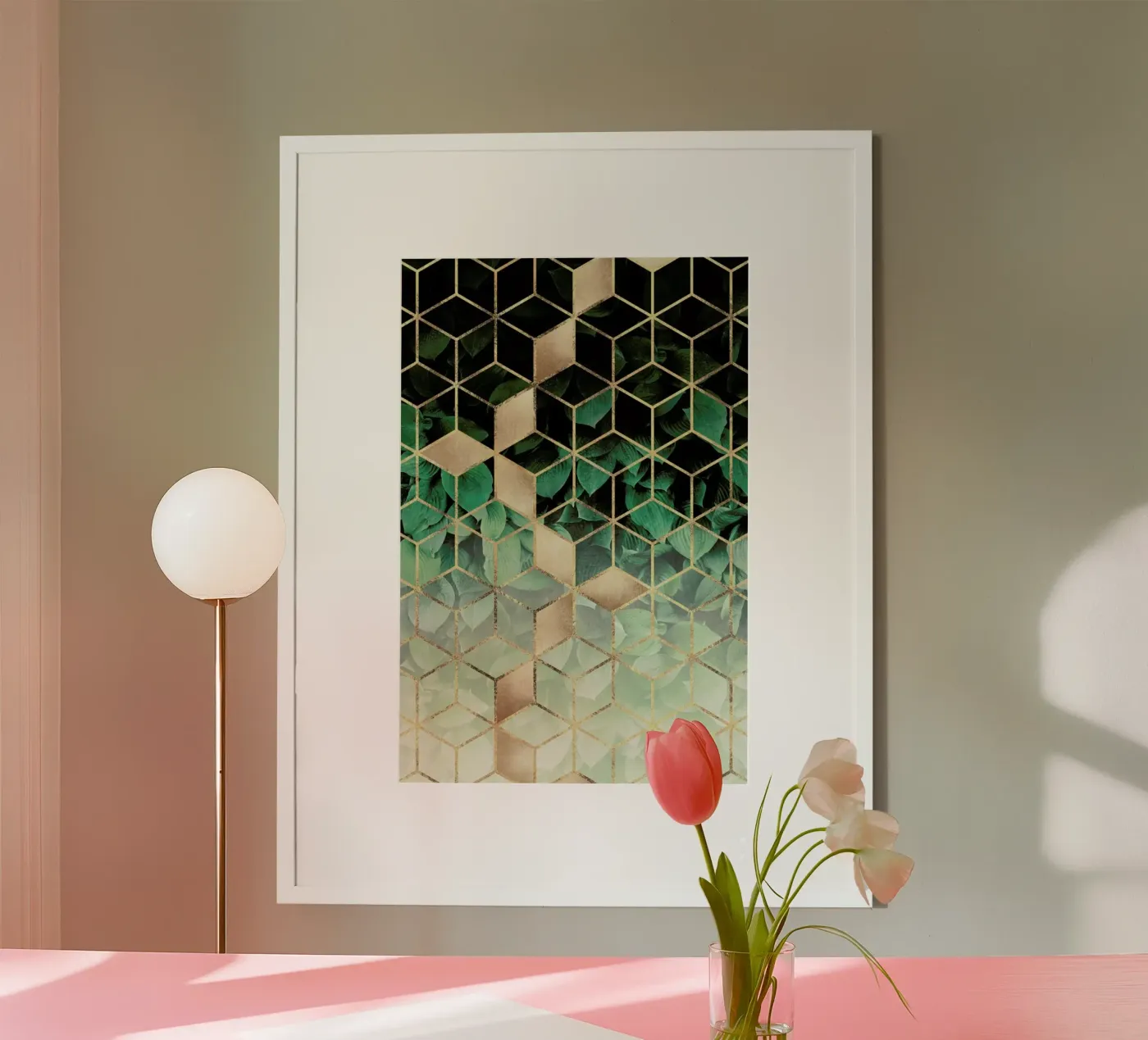 Leaves & Cubes poster da Elisabeth Fredriksson