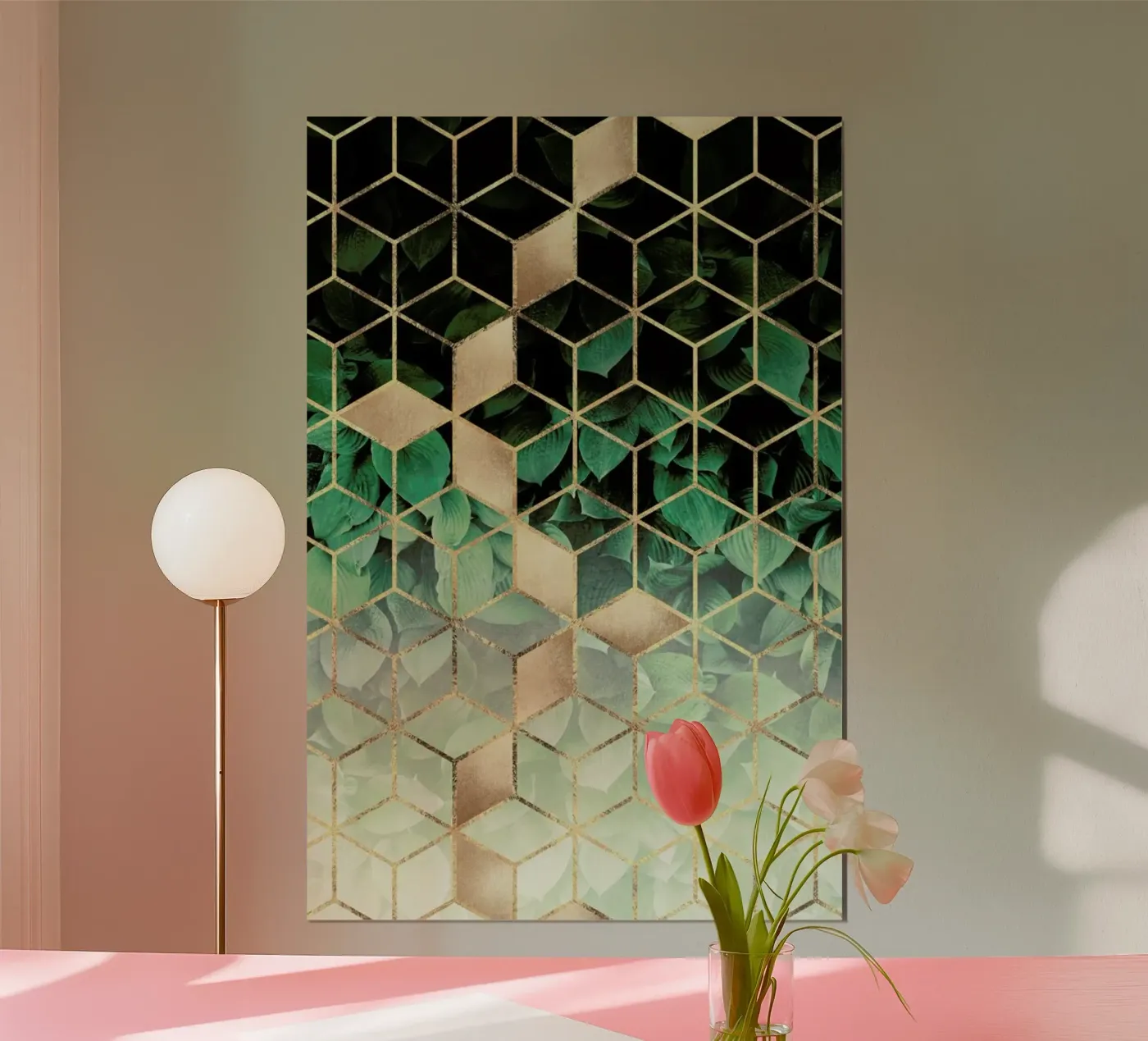 Leaves & Cubes poster da Elisabeth Fredriksson