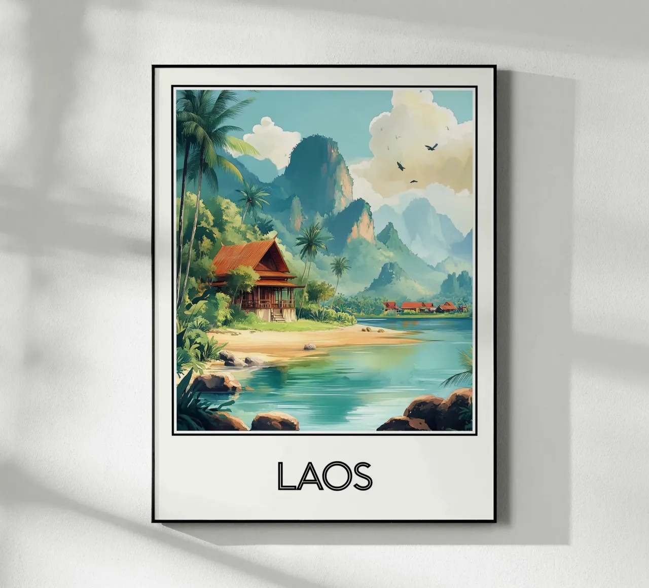 Affiche Laos plexiglass da Frame the World