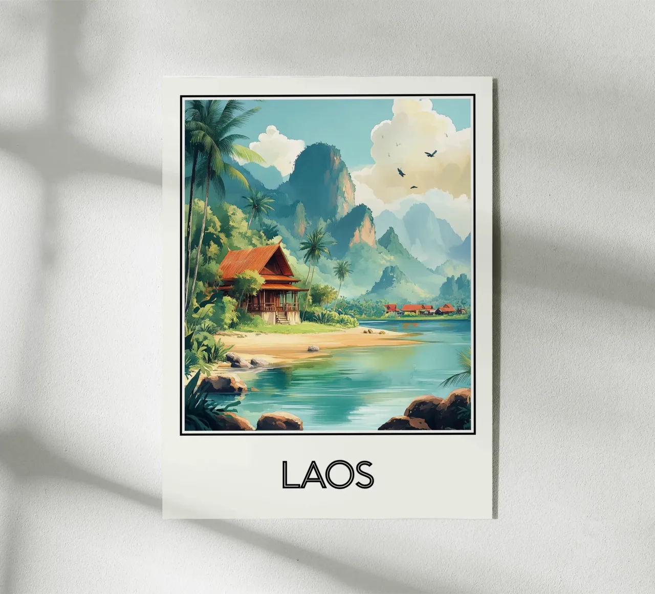 Affiche Laos plexiglass da Frame the World
