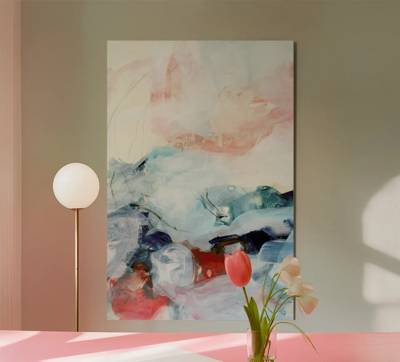 Abstract Painting III alluminio dibond da IRIS LEHNHARDT FINE ART